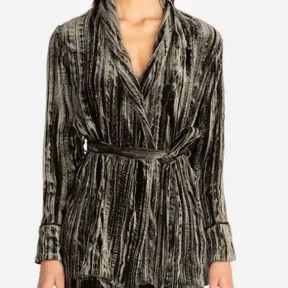 Johnny Was Jackets & Blazers - Jade by Johnny Was Alison Smocking Silk Crushed Velvet Jacket, NWOT